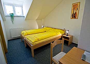 Zimmer in der Pension U hamru Český Krumlov, Foto: Lubor Mrázek